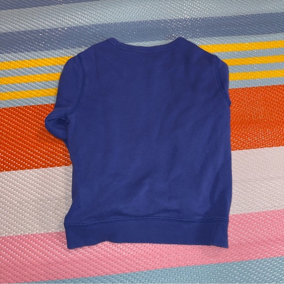 GAP Royal Blue Big Logo Crewneck Sweatshirt Toddler Boys Size 5 - Picture 2 of 3